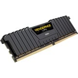 Corsair DIMM 64 GB DDR4-2400 (4x 16 GB) Quad-Kit, Arbeitsspeicher schwarz, CMK64GX4M4A2400C14, Vengeance LPX, INTEL XMP