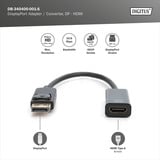 Digitus DisplayPort auf HDMI Adapter / Konverter schwarz