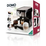 Domo DO711K, Espressomaschine schwarz/silber