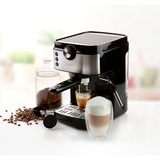 Domo DO711K, Espressomaschine schwarz/silber