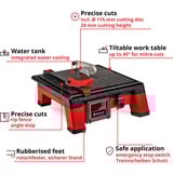 EINHELL Power X-Change Akku-Fliesenschneider TE-TC 18/115 Li - Solo, 18Volt rot/schwarz, ohne Akku und Ladegerät
