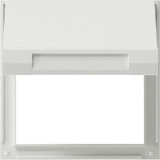 Gira Zwischenplatte mit Klappdeckel TX 44, Adapter weiß, Retail