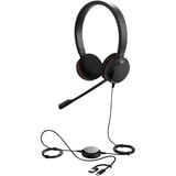Jabra Evolve 20, Headset schwarz, Microsoft Teams-Version, USB-C und USB-A, Stereo