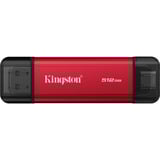 Kingston Dual Portable 512 GB, Externe SSD rot/schwarz