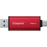 Kingston Dual Portable 512 GB, Externe SSD rot/schwarz