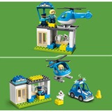 LEGO 10959 DUPLO Polizeistation mit Hubschrauber und Polizeiauto, Konstruktionsspielzeug Polizei-Spielzeug für Kleinkinder ab 2 Jahre, Lernspielzeug