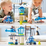 LEGO 10959 DUPLO Polizeistation mit Hubschrauber und Polizeiauto, Konstruktionsspielzeug Polizei-Spielzeug für Kleinkinder ab 2 Jahre, Lernspielzeug