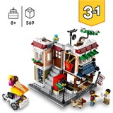LEGO 31131 Creator 3in1 Nudelladen, Konstruktionsspielzeug Fahrradladen und Spielhalle, Modular Building