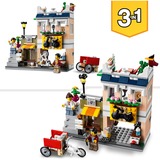 LEGO 31131 Creator 3in1 Nudelladen, Konstruktionsspielzeug Fahrradladen und Spielhalle, Modular Building