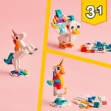 LEGO 31140 Creator 3-in-1 Magisches Einhorn, Konstruktionsspielzeug 