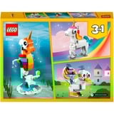 LEGO 31140 Creator 3-in-1 Magisches Einhorn, Konstruktionsspielzeug 