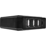 Lindy 4 Port USB Type C & A Smart Charger mit Power Delivery, 72W, Ladegerät schwarz
