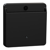 Merten Card Schalter mit Hotelkartenhalter und Beleuchtung, Abdeckung schwarz, Retail