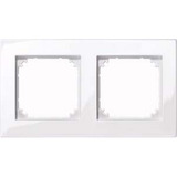 Merten Rahmen 2-fach bündiger Einbau weiß (glänzend), Retail