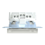 Merten Schutzkontakt-Steckdose mit Schraub-Liftklemme weiß, Retail