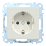 Merten Schutzkontakt-Steckdose mit Schraub-Liftklemme weiß, Retail