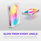 NZXT F140 RGB, Gehäuselüfter weiß, 140 mm