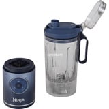Ninja Kabelloser Smoothie Maker Blast Max BC251EUNV, Standmixer blau, akkubetrieben, 570ml Becher
