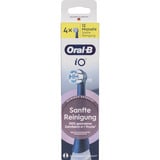 Oral-B Oral-B iO Sanfte Reinigung 4er, Aufsteckbürste schwarz, für empfindliche Bereiche und gesünderes Zahnfleisch