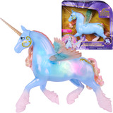 Spin Master Unicorn Academy - Glow Magic Skywind, Spielfigur interaktives Einhorn mit Licht und Soun