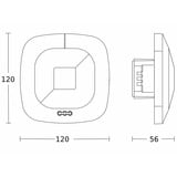 Steinel Präsenzmelder Hochfrequenz 360 Grad Unterputz COM1 weiß, Retail