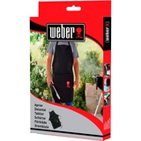 Weber Grill­schür­ze, schwarz mit rotem Kettle Grill 6474, Schürze schwarz