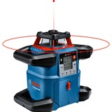 Bosch Professional Akku-Rotationslaser GRL 600 CHV Professional, 18Volt, mit Baustativ blau, Akku ProCORE18V 4,0Ah, Koffer, rote Laserlinie