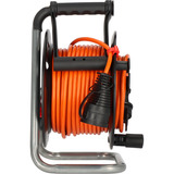 Brennenstuhl Garant G Bretec IP44 Gartenkabeltrommel, 1 Anschluss schwarz/orange, 23 + 2 Meter