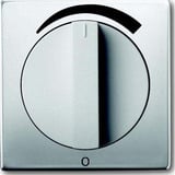 Busch-Jaeger Zentralscheibe mit Drehgriff und Aufdruck 1740 DR/03-866, Abdeckung edelstahl, Retail