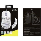 CHERRY Xtrfy M42 RGB, Gaming-Maus weiß/hellgrau