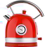 Cecotec Thermosense 420 Vintage Light Red , Wasserkocher rot/edelstahl, 2.200 Watt, 1,8 Liter
