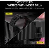 Corsair 90°-12V-2x6-GPU Stromkabel (Stil A) schwarz, 65cm, Sense Pins unter dem 12-poligen Anschluss