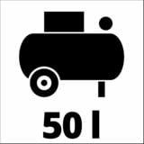 EINHELL Kompressor TE-AC 270/50 Silent Plus schwarz/rot, 1.500 Watt