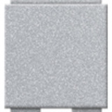 Gira Universal Blindabdeckung für Abdeckung Modular Jack 2fach mit 30 Grad Schrägauslass und Beschriftungsfeld aluminium, Retail