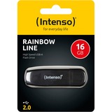 Intenso Rainbow Line 16 GB, USB-Stick schwarz