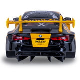Jamara BMW M4 GT3 Diecast, Modellfahrzeug gelb, Maßstab 1:24, inkl. Knopfzellen