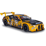 Jamara BMW M4 GT3 Diecast, Modellfahrzeug gelb, Maßstab 1:24, inkl. Knopfzellen