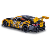 Jamara BMW M4 GT3 Diecast, Modellfahrzeug gelb, Maßstab 1:24, inkl. Knopfzellen