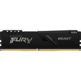 Kingston FURY DIMM 32 GB DDR4-3600, Arbeitsspeicher schwarz, KF436C18BB/32, Beast