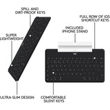 Logitech Keys-To-Go, Tastatur schwarz, DE-Layout, iOS