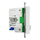 Merten Connected Schutzkontaktsteckdose Typ F mit Smart-Funktion und Ein-/Ausschalter weiß (glänzend), Retail