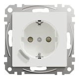 Merten Connected Schutzkontaktsteckdose Typ F mit Smart-Funktion und Ein-/Ausschalter weiß (glänzend), Retail