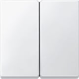 Merten Wippe für Serienschalter, zweiteilige Ausführung, mit Kontrollfenster, matt, Thermoplast weiß (matt), Retail