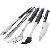 Napoleon President's Limited Grillbesteck, 4-teilig schwarz/edelstahl
