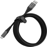 Otterbox Premium Ladekabel USB-A > USB-C, USB-PD schwarz, 3 Meter