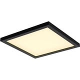 Philips White Ambiance Aurelle quadratische Panelleuchte, LED-Leuchte schwarz, inkl. Dimmschalter