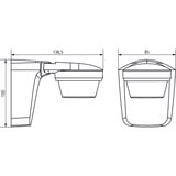 Theben theLuxa S360 WH, Bewegungsmelder schwarz