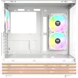 Thermaltake View 270 Plus WS ARGB , Tower-Gehäuse weiß/holz, Tempered Glass x 2, Holz-Struktur