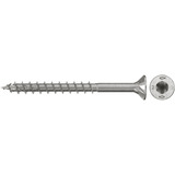 fischer Spanplattenschraube PowerFast II 4,0x50 Senkkopf TX 200 Stück, mit Teilgewinde, Edelstahl A2