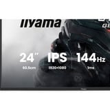 iiyama G-Master GB2441HSU-B1 Black Hawk, Gaming-Monitor 60.5 cm (23.8 Zoll), schwarz, FullHD, IPS, HDMI, DP, Free-Sync, USB-Hub, Höhenverstellung, 144Hz Panel